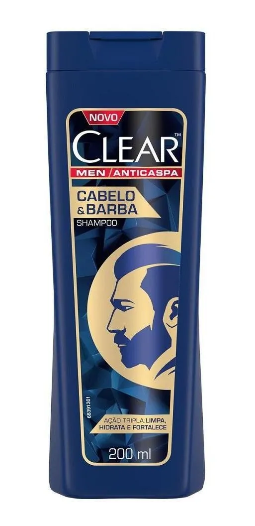 Clear Men Shampoo Cabelo e Barba