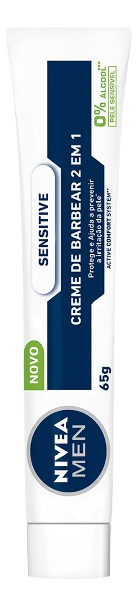 Creme de Barbear Sensitive 2 em 1 Nivea