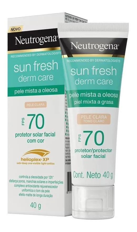 Neutrogena Sun Fresh Derm Care com Cor